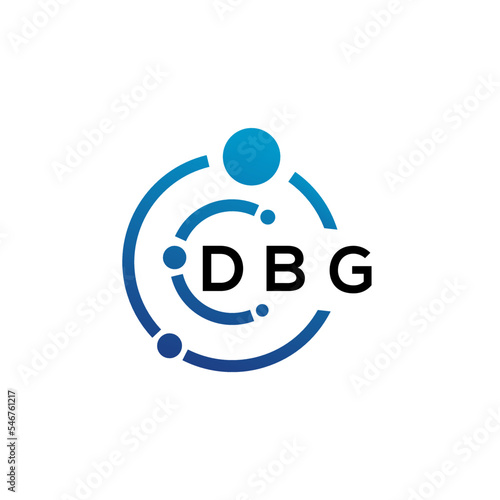 DBG letter logo design on white background. DBG creative initials letter logo concept. DBG letter design.