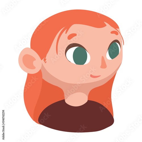 young redhead girl