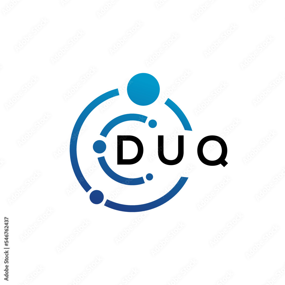DUQ letter logo design on white background. DUQ creative initials letter logo concept. DUQ letter design. DUQ letter logo design on white background. DUQ creative initials letter logo concept. DUQ letter design.
