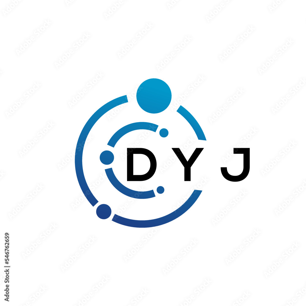 DYJ letter logo design on white background. DYJ creative initials letter logo concept. DYJ letter design. DYJ letter logo design on white background. DYJ creative initials letter logo concept. DYJ letter design.