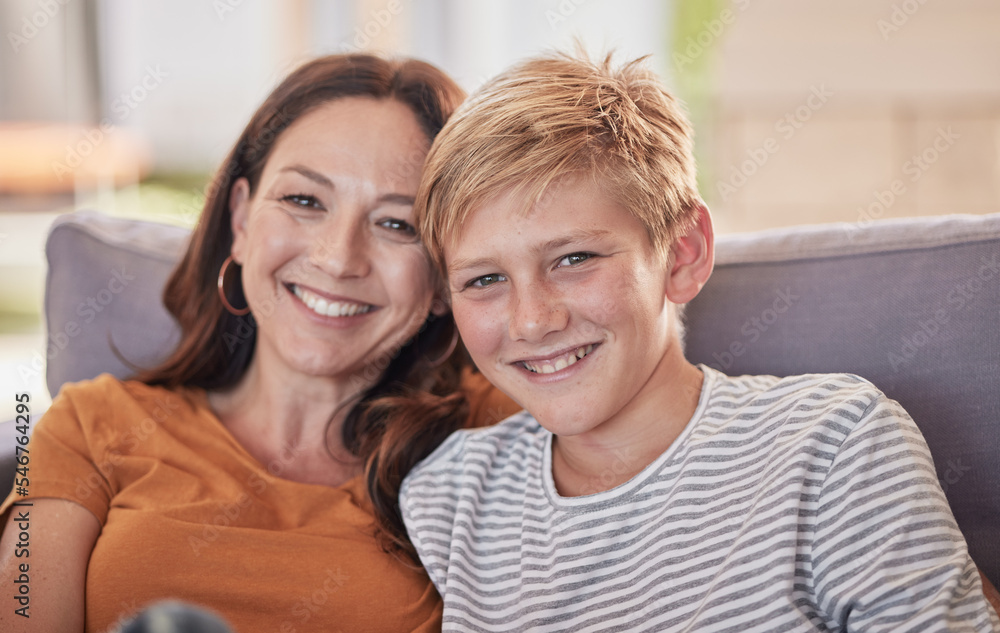 Love, family and portrait of mother and child on a sofa, happy and smile while bonding, embrace and laughing together. Mom, son and happy family moment in a lounge, enjoying quality time in Amsterdam Love, family and portrait of mother and child on a sofa, happy and smile while bonding, embrace and laughing together. Mom, son and happy family moment in a lounge, enjoying quality time in Amsterdam