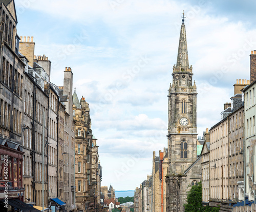 Edinburgh Old Town and Royal Mile,looking east,Scotland,UK.s