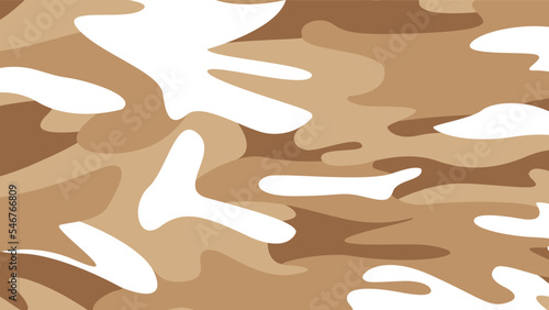 Smooth texture military camouflage, army brown background