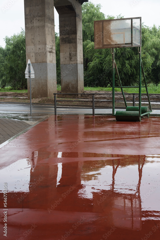 Seoul, South Korea 2022 - Basketball Court Stock Photo | Adobe Stock