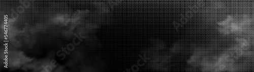 Grey clouds of smoke or fog png on transparent background. Realistic vector illustration of toxic fume emitted by transport, smog from smoldering fire, natural evaporation steam. Mysterious magic haze
