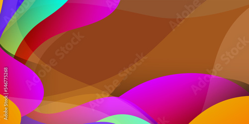 Abstract geometric background - Polygonal mosaic with purple wave