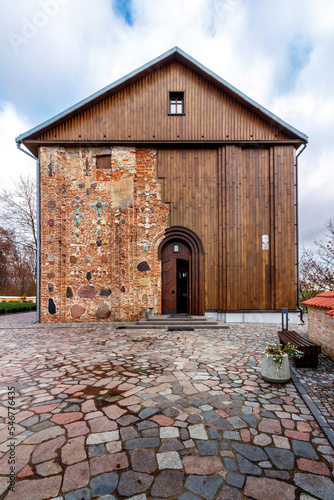 Borisoglebskaya Church, Kolozhskaya Church, Kolozha, is one of the oldest preserved churches of Ancient Russia, a unique monument of Black Russian architecture, Grodno, Belarus. photo