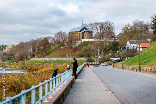 Borisoglebskaya Church, Kolozhskaya Church, Kolozha, is one of the oldest preserved churches of Ancient Russia, a unique monument of Black Russian architecture, Grodno, Belarus. photo