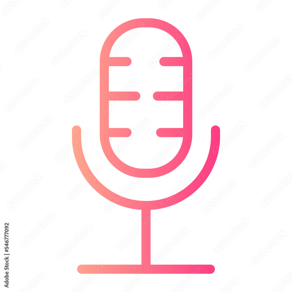 microphone gradient icon microphone gradient icon