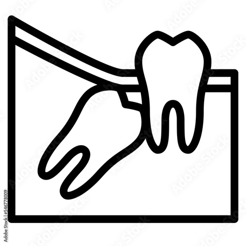 wisdom teeth angular dental gum icon