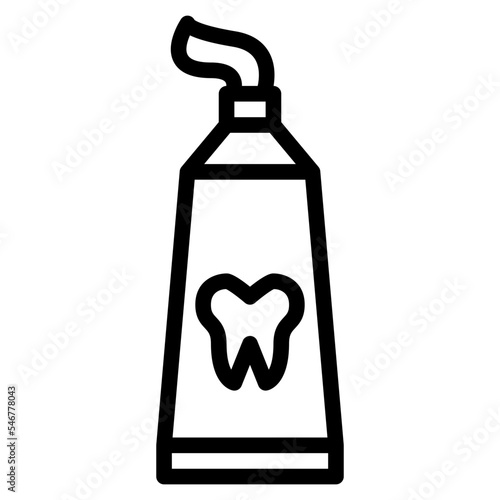 toothpaste hygienic dental teeth icon