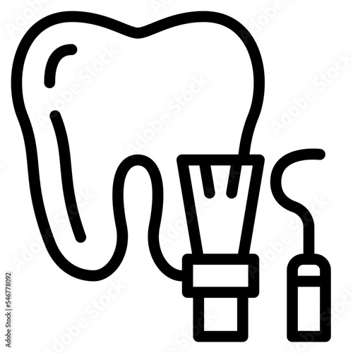 preventive dentistry fluoride treatment scaling dental icon