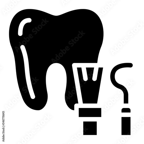 preventive dentistry fluoride treatment scaling dental icon