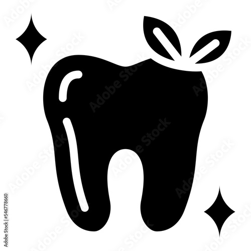 fresh teeth clean dental hygienic icon