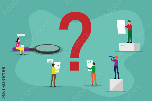 Business financial forecast 2d vector illustration concept for banner, website, illustration, landing page, flyer, etc