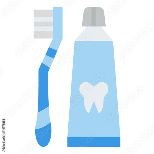 toothpaste toothbrush hygienic dental_1 icon