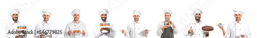 Set of confectioners isolat...