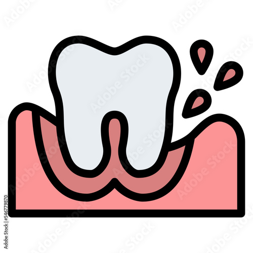 gum disease gum infection teeth gum icon