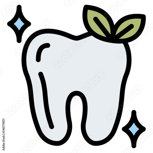 fresh teeth clean dental hygienic icon