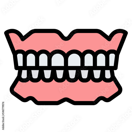denture false teeth artificial dental icon