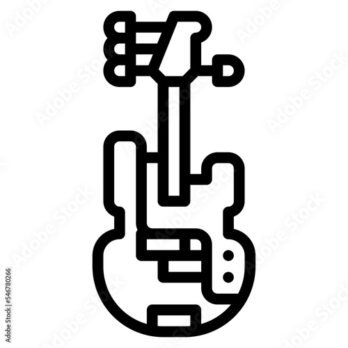 guitar bass instrument musical music icon