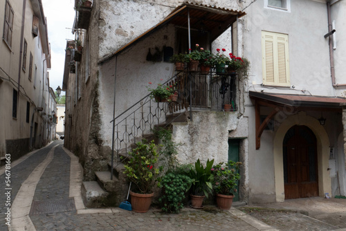 Fototapeta Naklejka Na Ścianę i Meble -  Pietravairano, a medieval village in the province of Caserta, Italy.