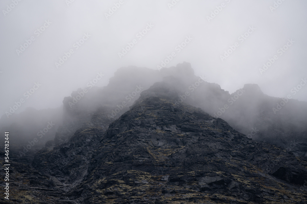 Mist in the north mountains Mist in the north mountains