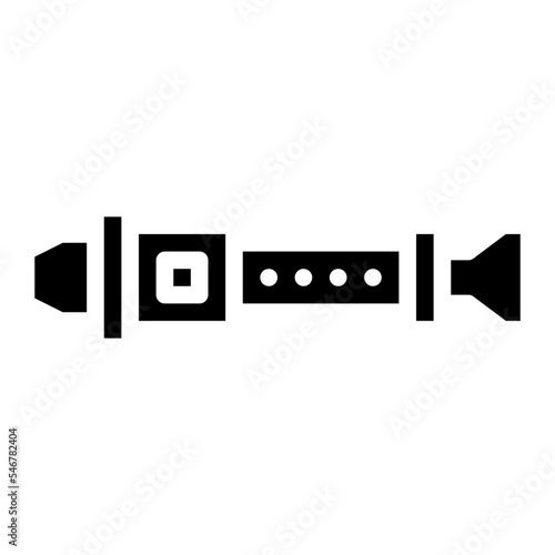 recorder instrument musical music icon