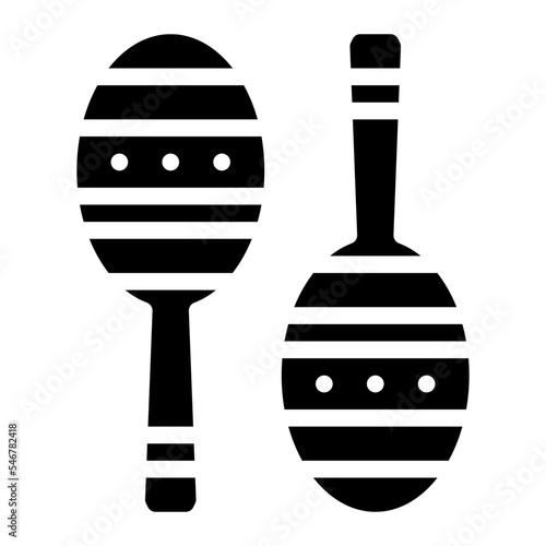 maracas instrument musical music icon