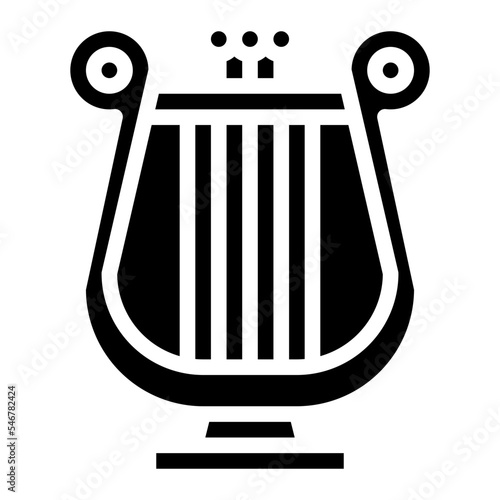 lyre instrument musical music icon