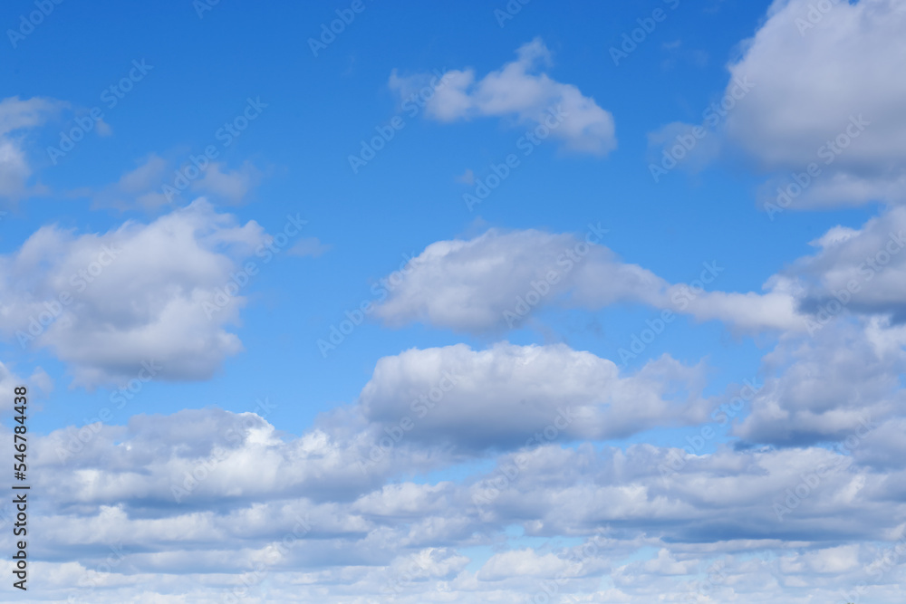 Picturesque blue sky with white clouds on sunny day Picturesque blue sky with white clouds on sunny day