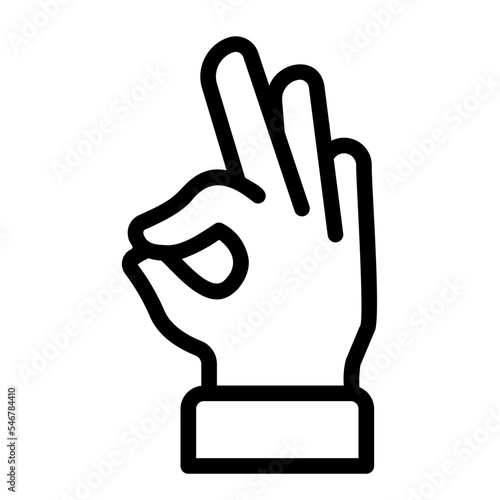 ok line icon