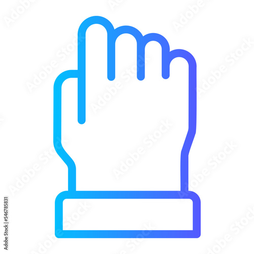 fist gradient icon