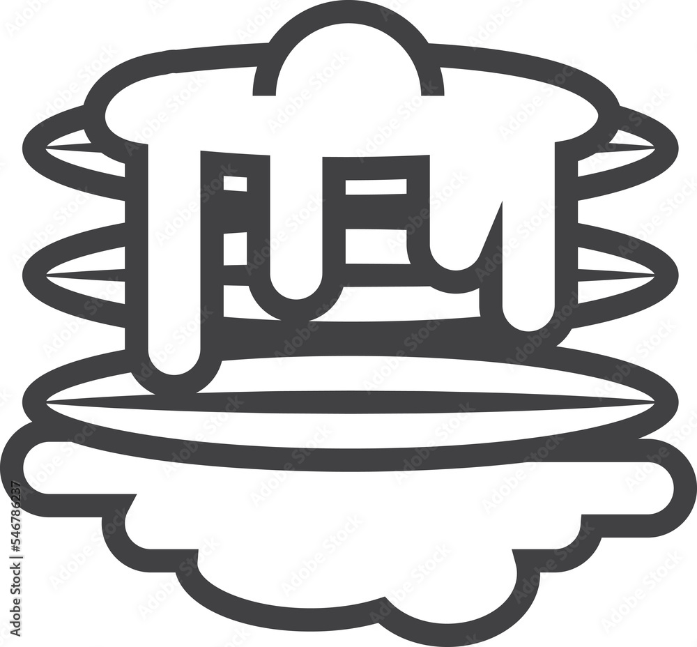Baked bakery bread icons line Baked bakery bread icons line