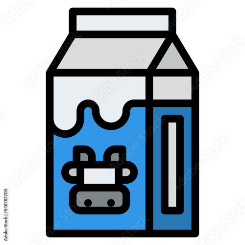 milk ingredient bakery food icon