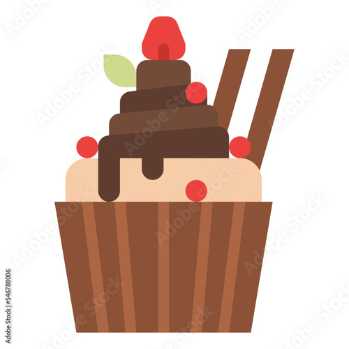 cupcake sweets pastry bakery icon
