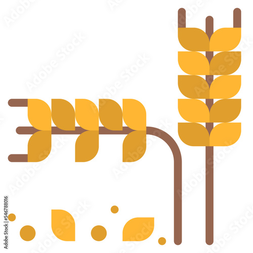 grain wheat ingredient bakery food icon