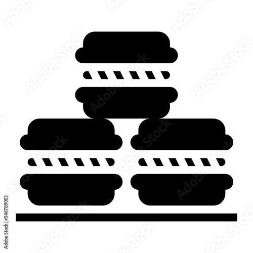 macarons sweets pastry bakery icon