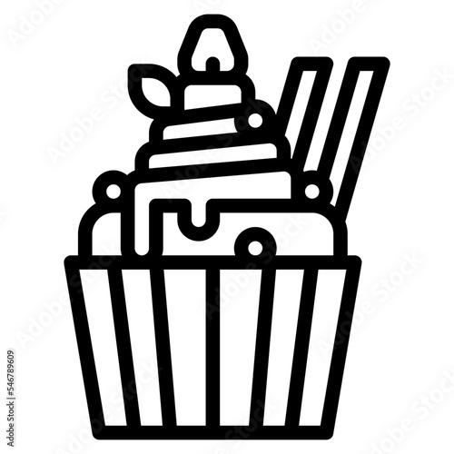 cupcake sweets pastry bakery icon
