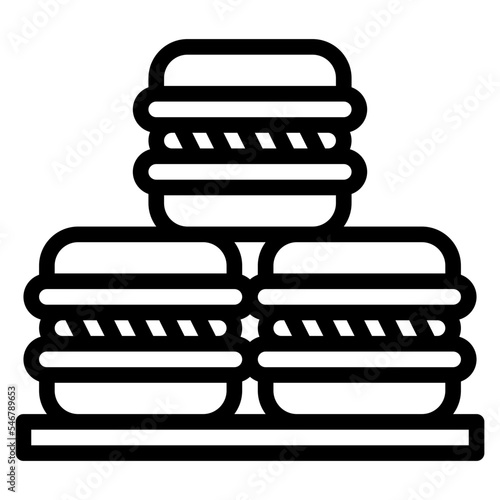 macarons sweets pastry bakery icon