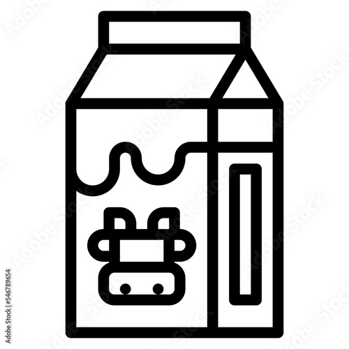 milk ingredient bakery food icon