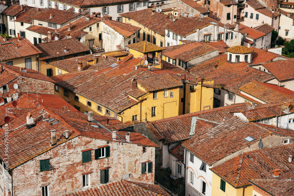 Detail of red roof buildings in Tuscany Detail of red roof buildings in Tuscany