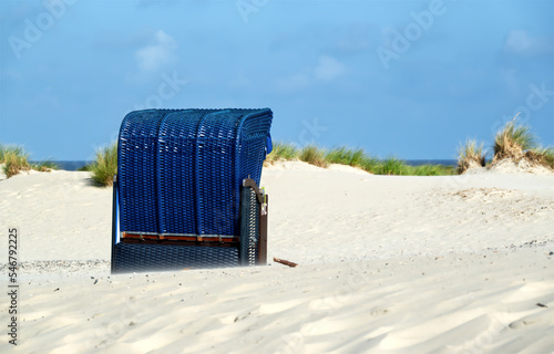 Strandkorb in den Dünen Insel Borkum