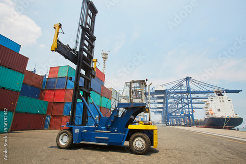 Container freight forklift