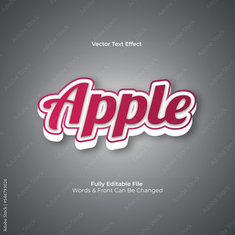 Apple text effect design business text effect design Apple text effect design business text effect design