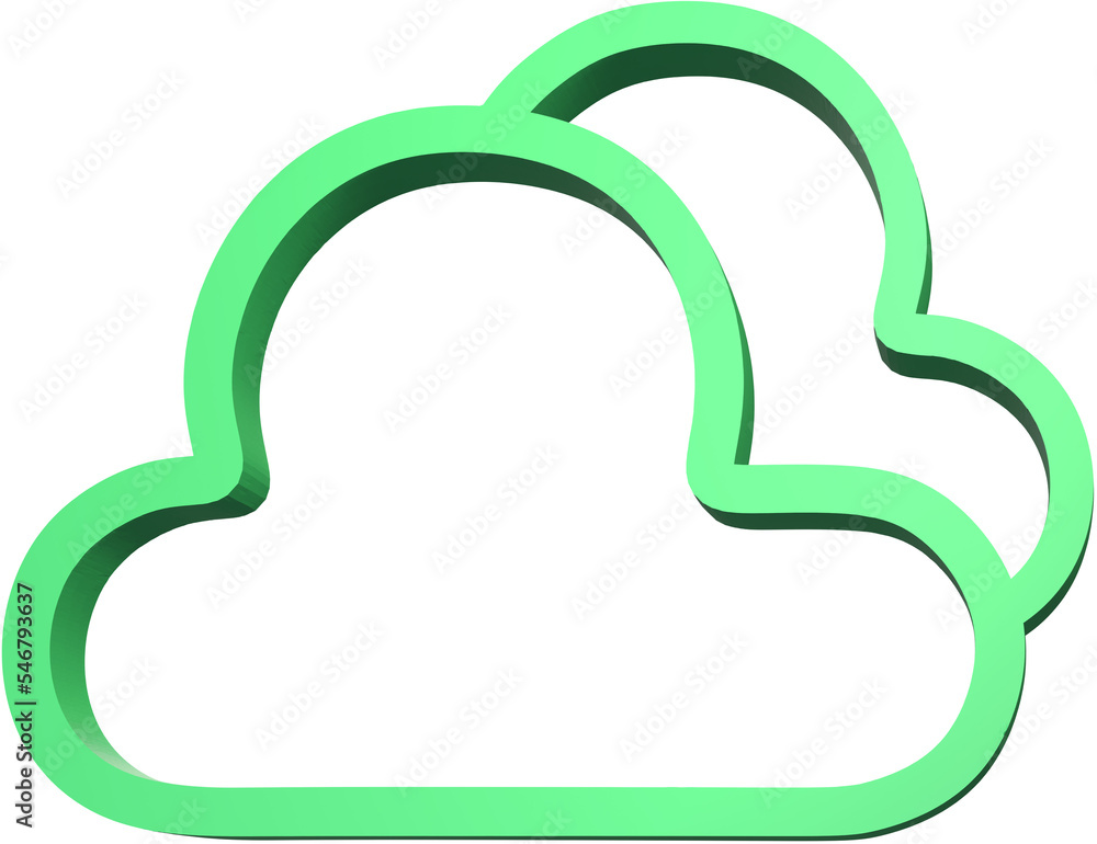 Could 3d icon illustration. Could 3d icon illustration.