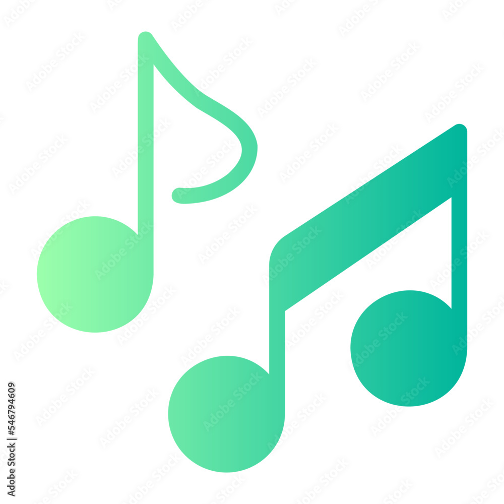 music note gradient icon music note gradient icon