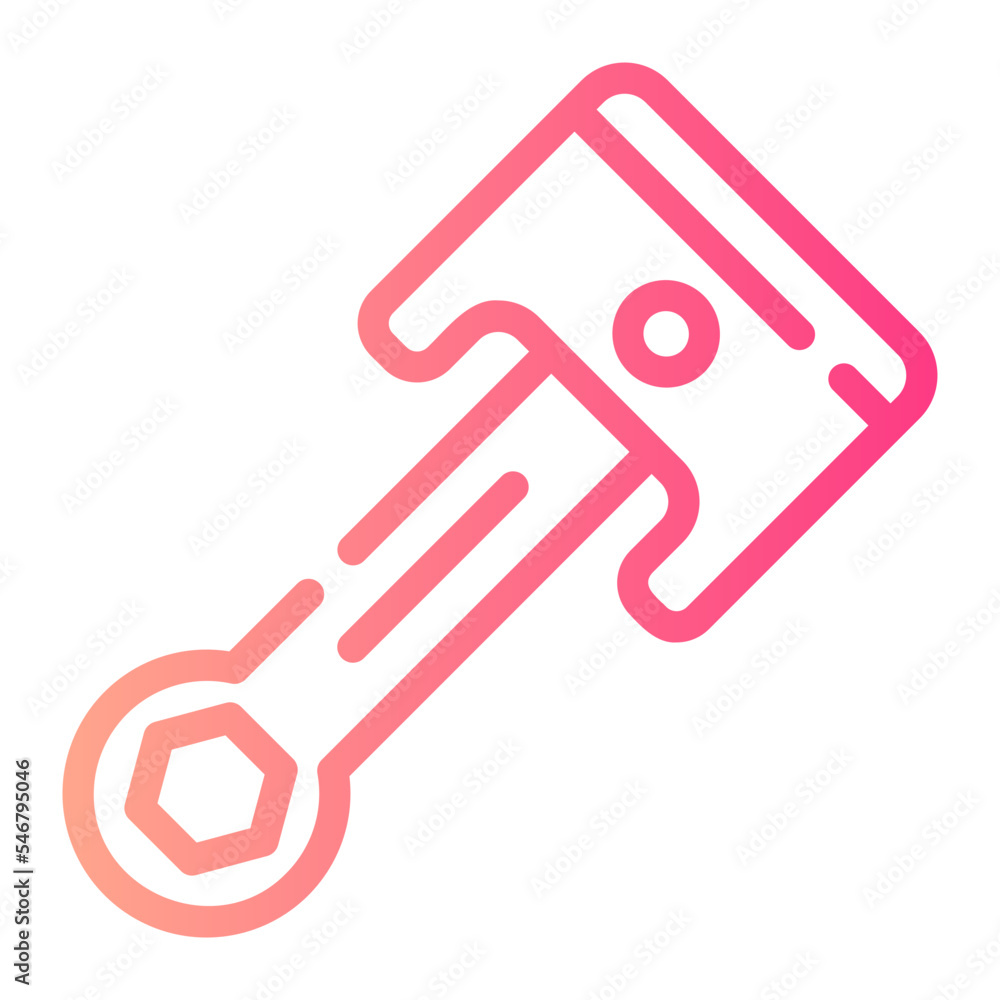 piston gradient icon piston gradient icon