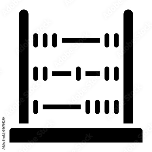abacus math game toy icon