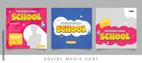 International school social media post